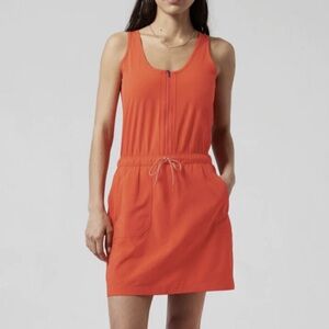 ATHLETA Expedition Dress, Flame Orange, Size 12